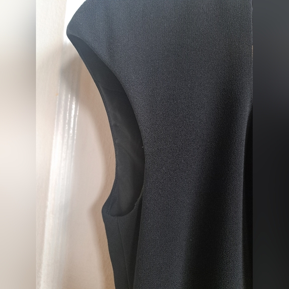Vintage Liz Claiborne Size Small - Mid-1990s Black Sheath Dress With Front Slit - Picture 4 of 7